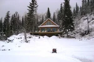 Building in the winter