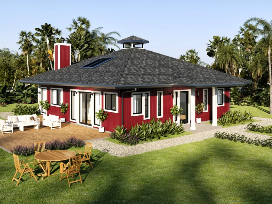 The Keopu Ekahi, a Tropical style house plan