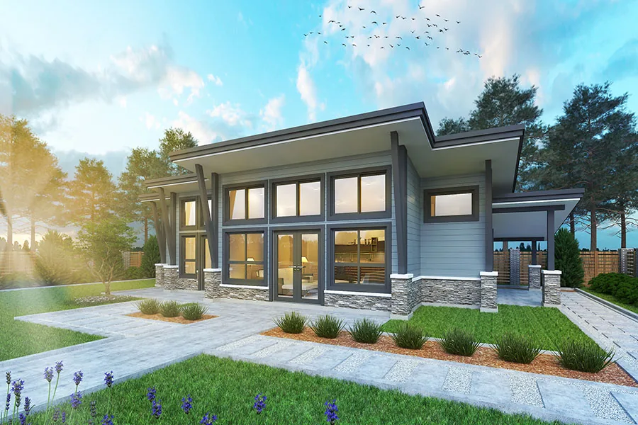 The Oliver, a Modern style house plan
