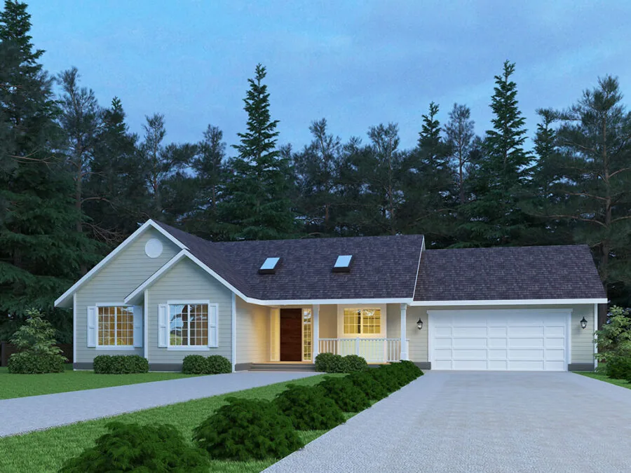 The Alliford, a Ranch Style style house plan