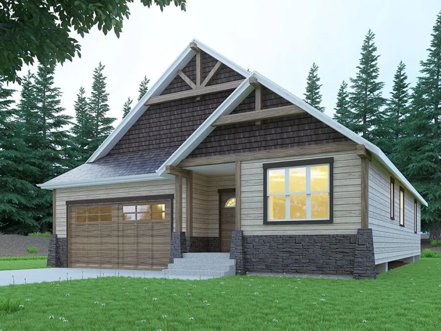 The Dawson, a Ranch Style style house plan