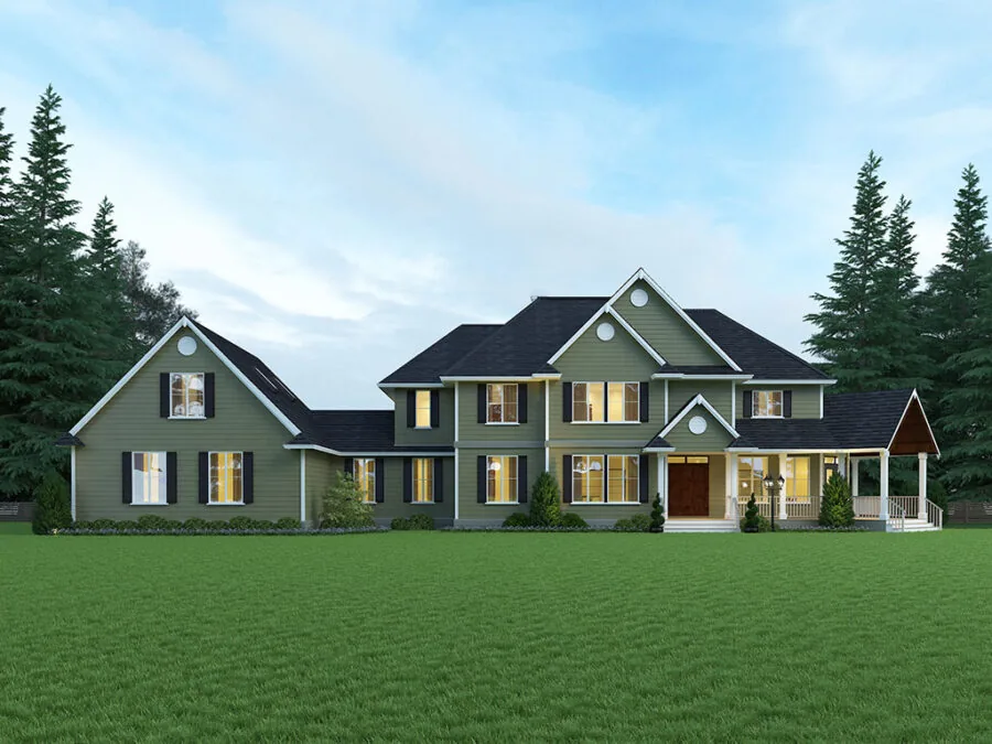 The Gentry, a Two Story style house plan
