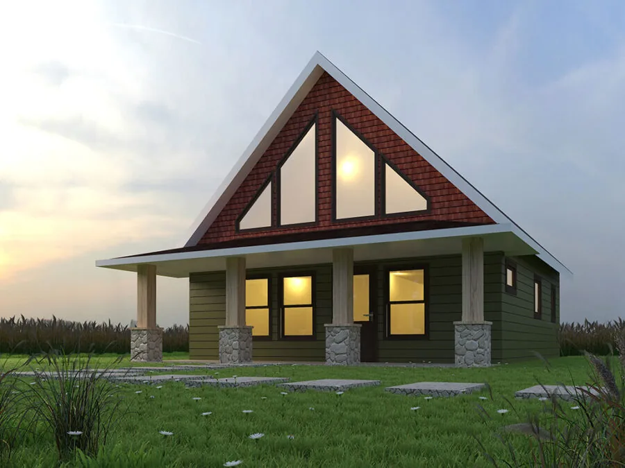The Lakewood, a Cottage style house plan