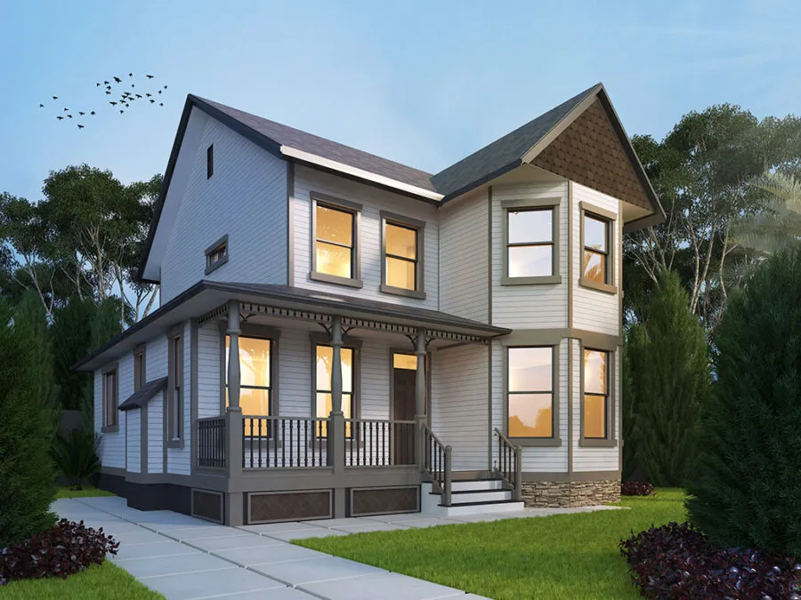 The Revelstoke, a Two Story style house plan