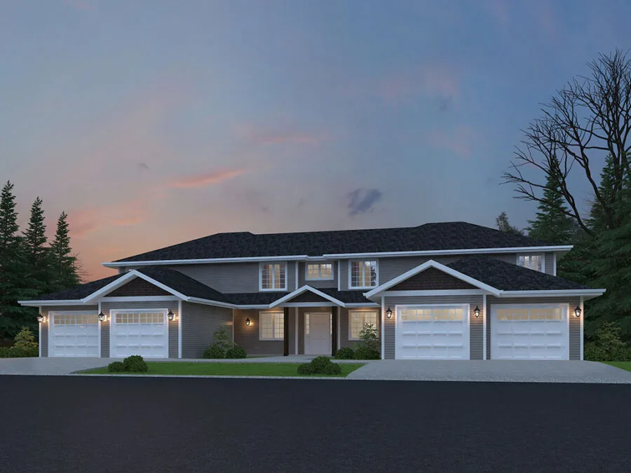 The Yellowpoint, a Duplex Homes style house plan