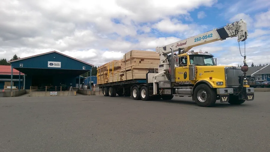 Loaded Pacific Homes Truck
