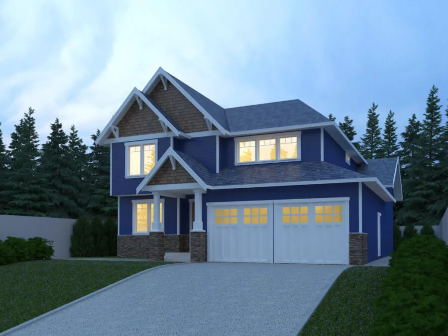 The Shawnigan, a Two Story style house plan
