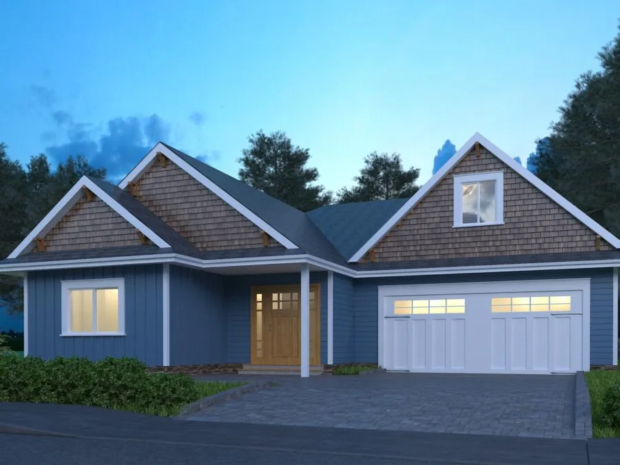 The Delta, a Ranch Style style house plan