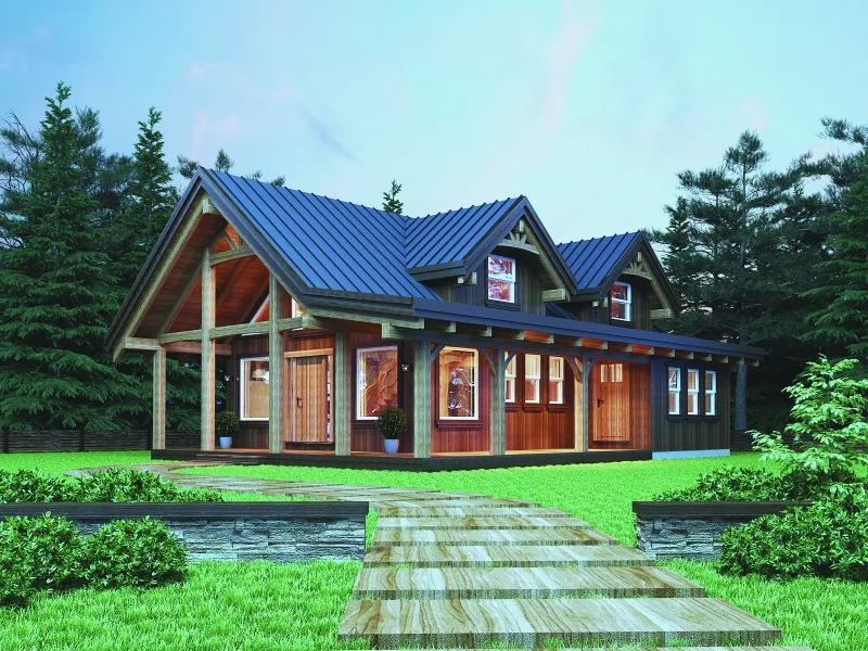 The Beaverton, a West Coast style house plan