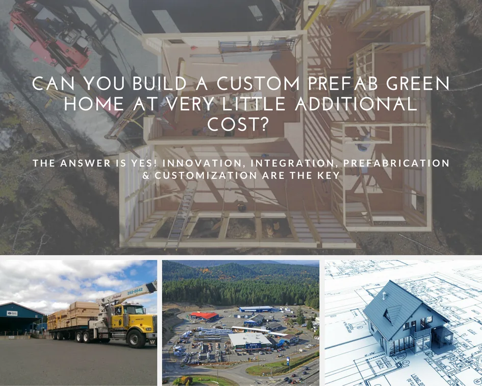 Build a custom prefab green home with little additional cost