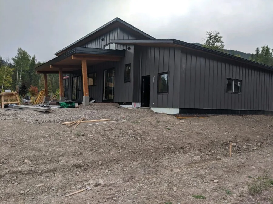 The entry to the Fernie modern mountain design