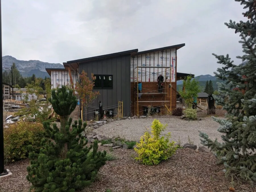 The Fernie house sitting along its slope