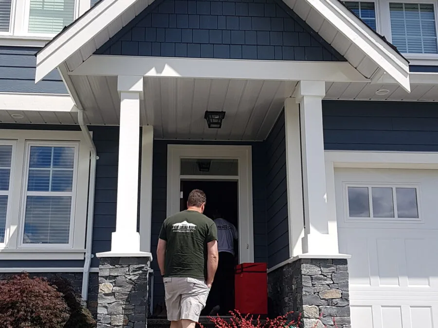 Enertech Solutions setting up the blower door test