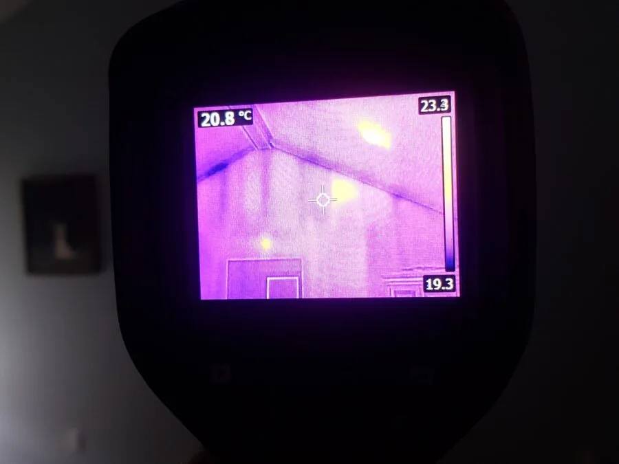 Enertech Solutions energy testing at the Shawnigan house