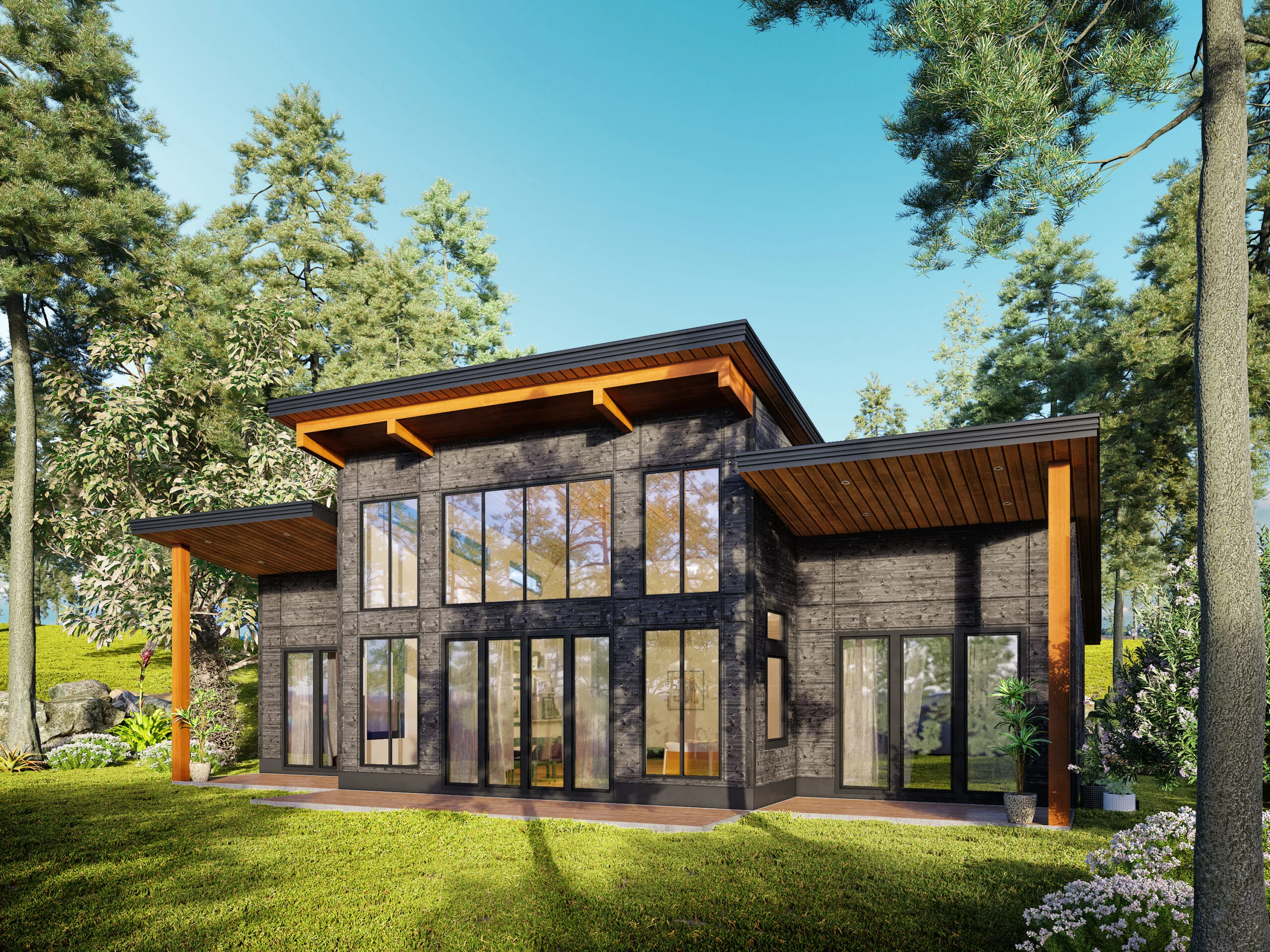 The Cascade, a West Coast style house plan