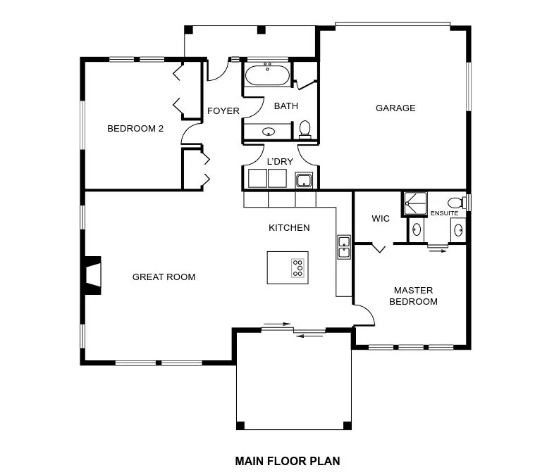 Modern Floor Plan (1 of 4)