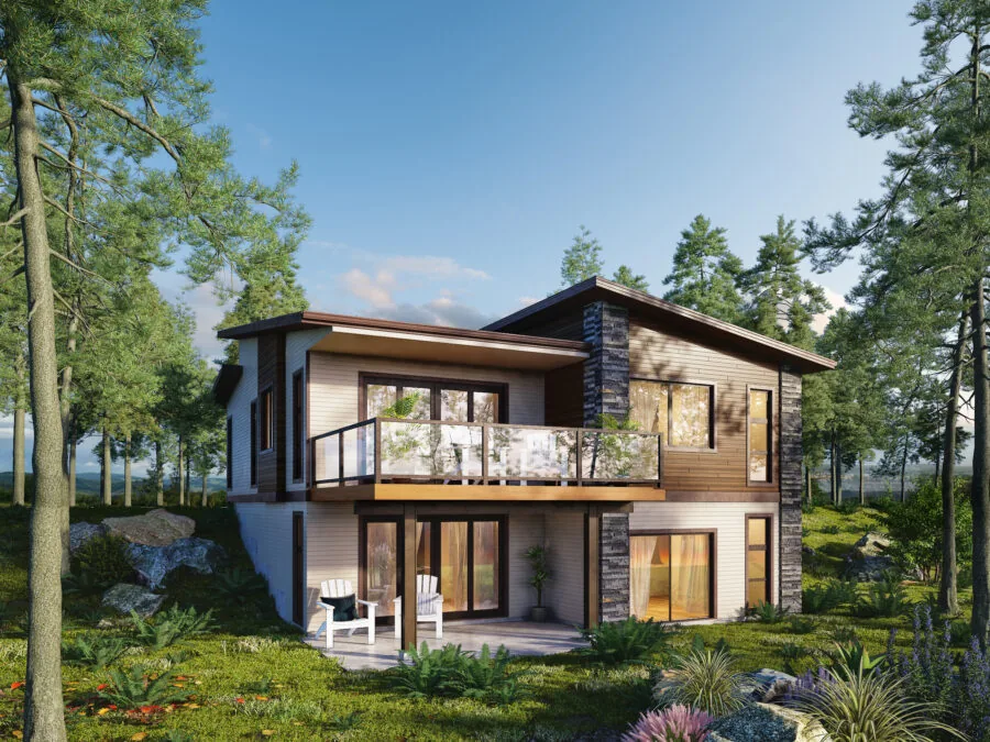The St. Helena, a West Coast style house plan