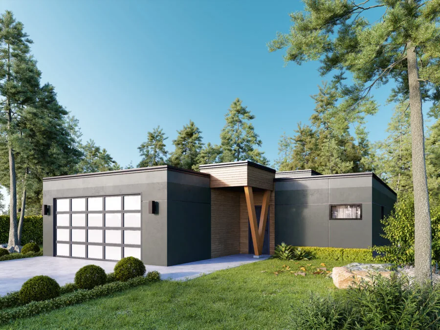 The Solvang, a Modern style house plan