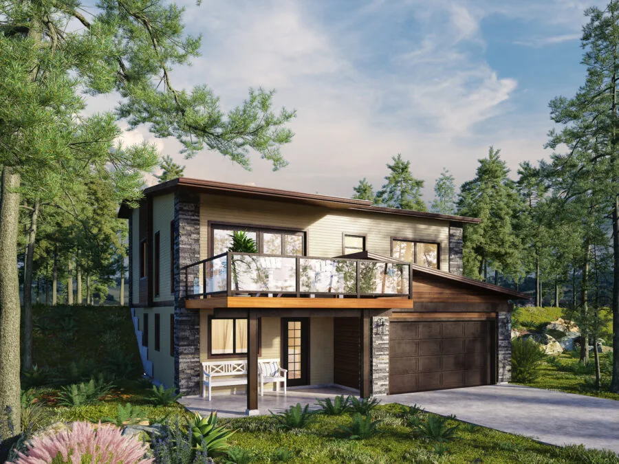 The Calistoga, a West Coast style house plan