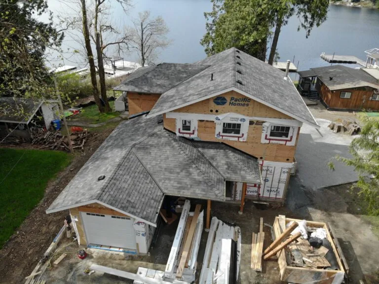 Custom home overlooking the lake