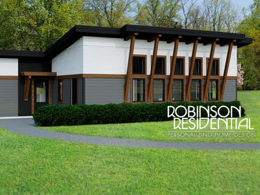 The Caribou, a Modern style house plan