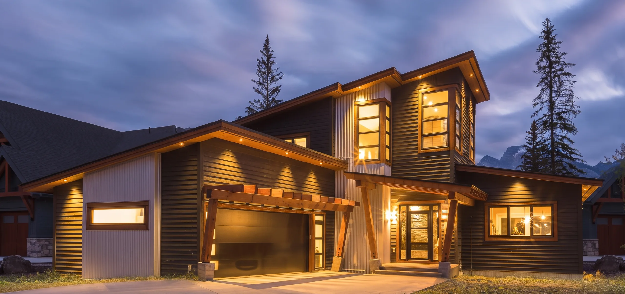 A completed Pacific Homes custom package home